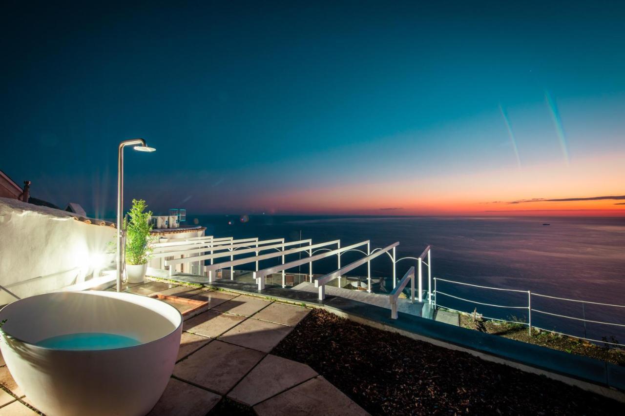 Villa La Tagliata Spectacular Jacuzzi Tub Amazing View And Private Parking Garage Positano Ngoại thất bức ảnh