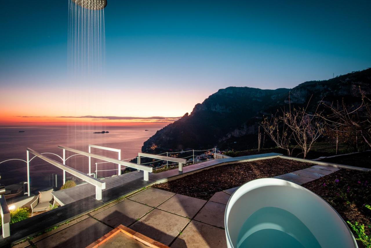 Villa La Tagliata Spectacular Jacuzzi Tub Amazing View And Private Parking Garage Positano Ngoại thất bức ảnh