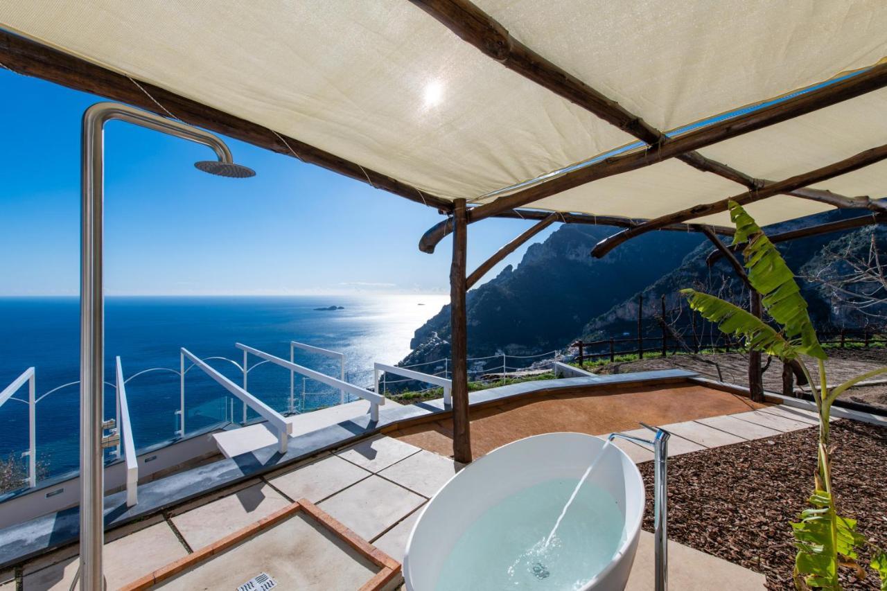 Villa La Tagliata Spectacular Jacuzzi Tub Amazing View And Private Parking Garage Positano Ngoại thất bức ảnh