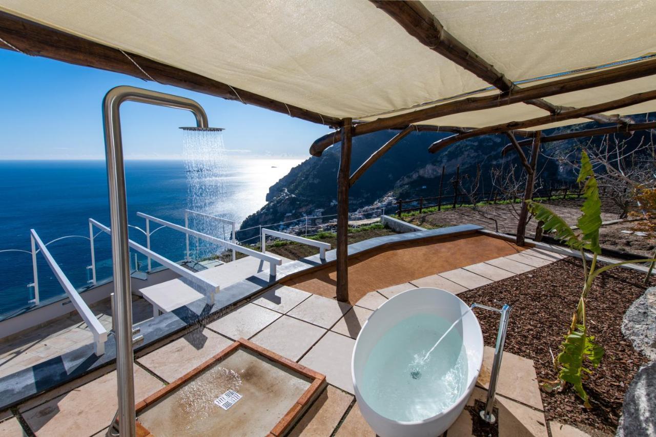 Villa La Tagliata Spectacular Jacuzzi Tub Amazing View And Private Parking Garage Positano Ngoại thất bức ảnh