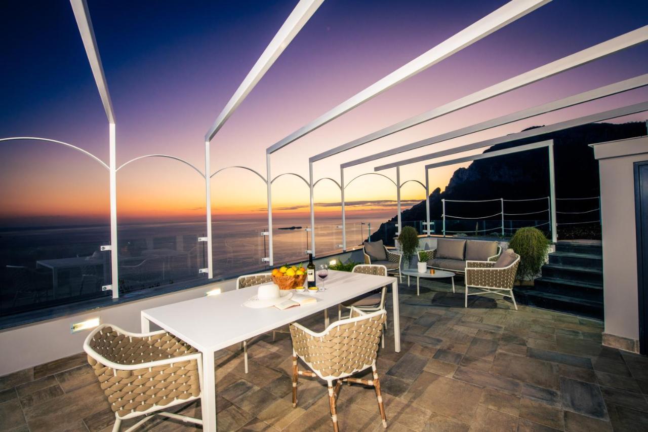 Villa La Tagliata Spectacular Jacuzzi Tub Amazing View And Private Parking Garage Positano Ngoại thất bức ảnh