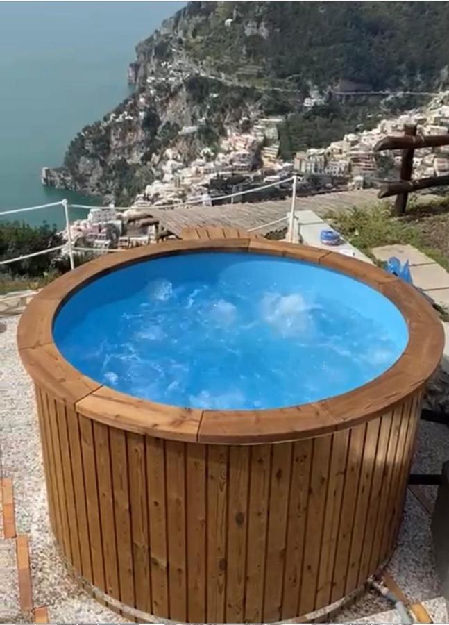 Villa La Tagliata Spectacular Jacuzzi Tub Amazing View And Private Parking Garage Positano Ngoại thất bức ảnh
